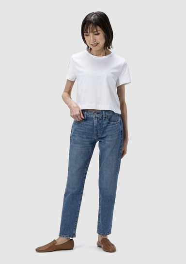 Mid Rise Girlfriend Jean Pantolon
