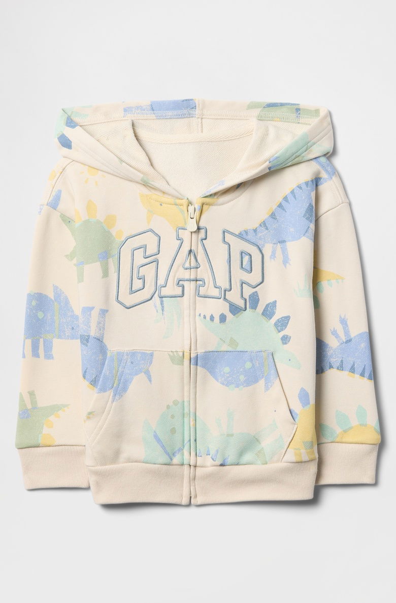  Gap Logo Relaxed Havlu Kumaş Fermuarlı Sweatshirt