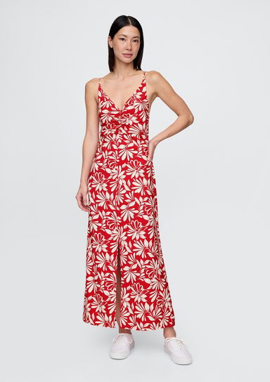 Askılı Maxi Slip Elbise