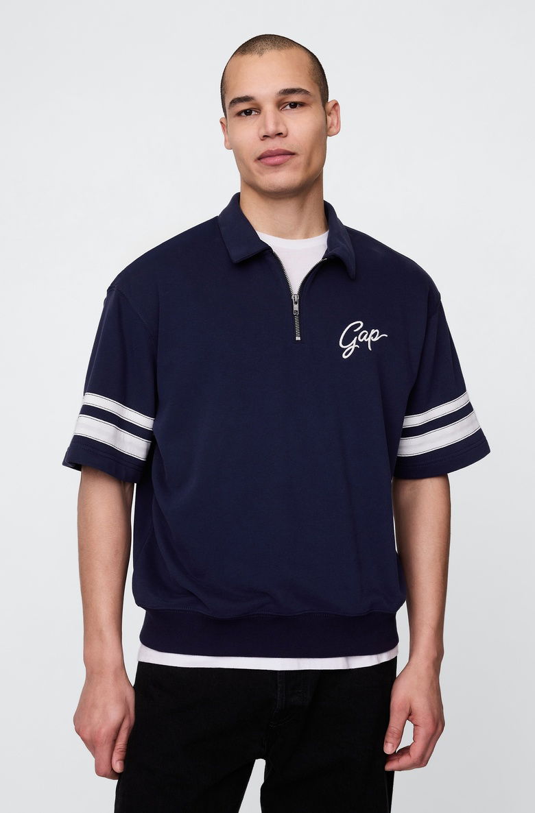  VintageSoft Fermuarlı Gap Logo T-Shirt