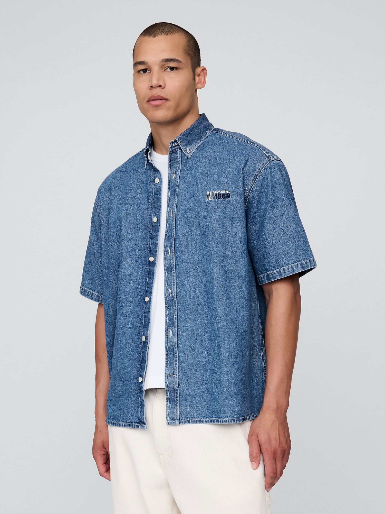 Gap Logo Denim Big Gömlek product image
