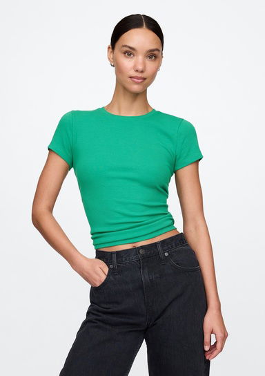 Modern Rib Crop T-Shirt