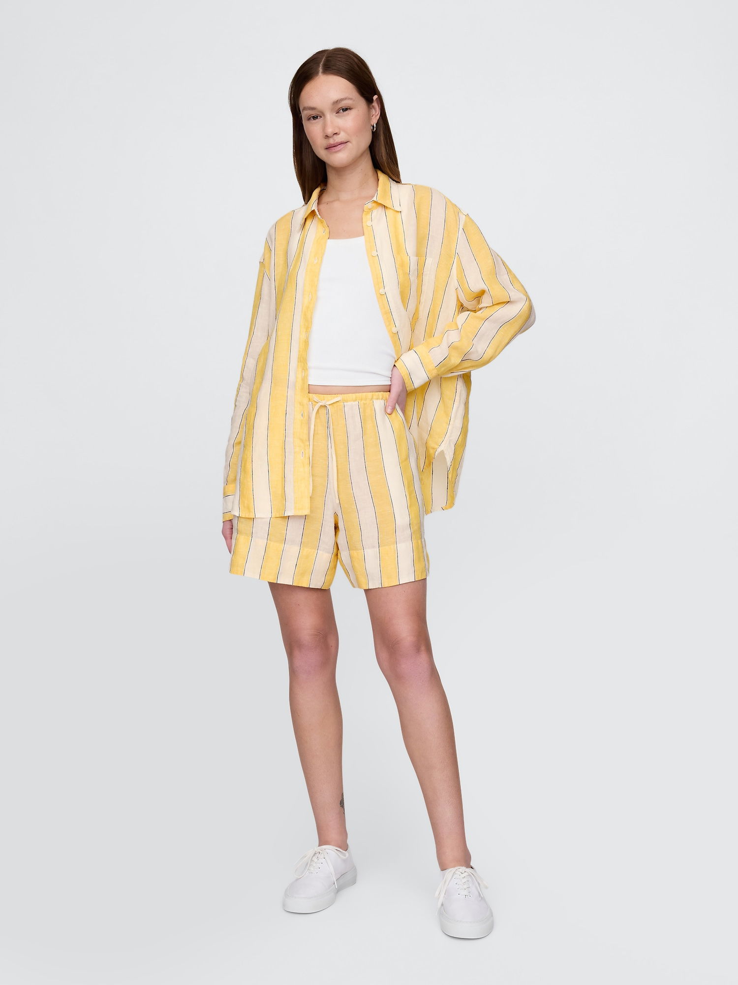 %100 Keten Easy Şort product image