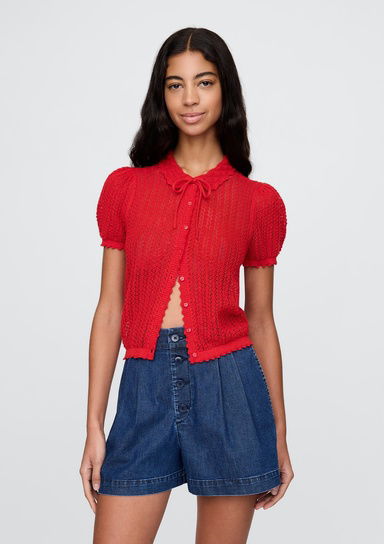 Gap × DÔEN Keten Karışımlı Hırka