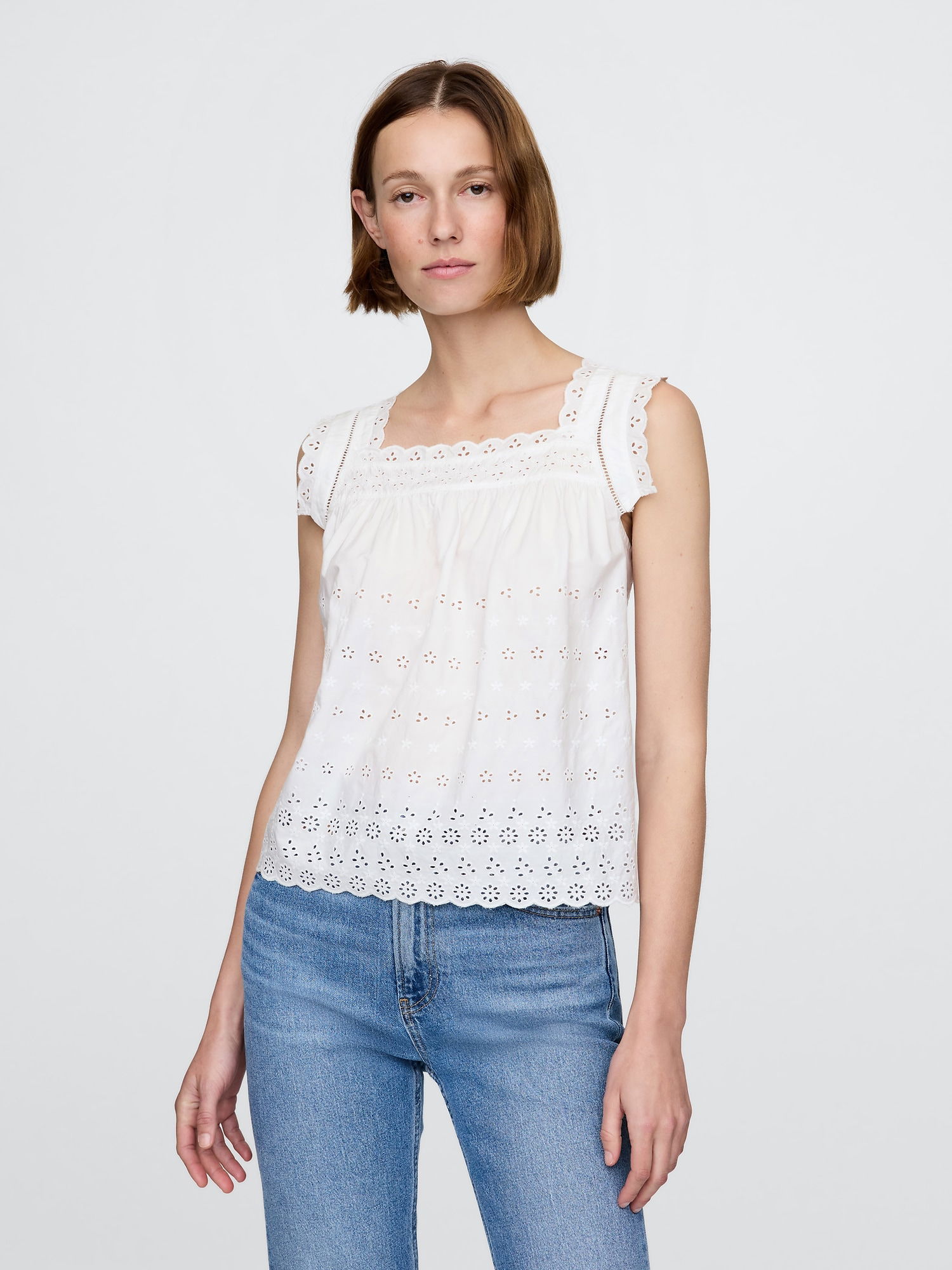 Gap × DÔEN Eyelet Bluz product image