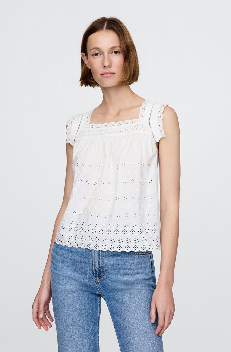  Gap × DÔEN Eyelet Bluz