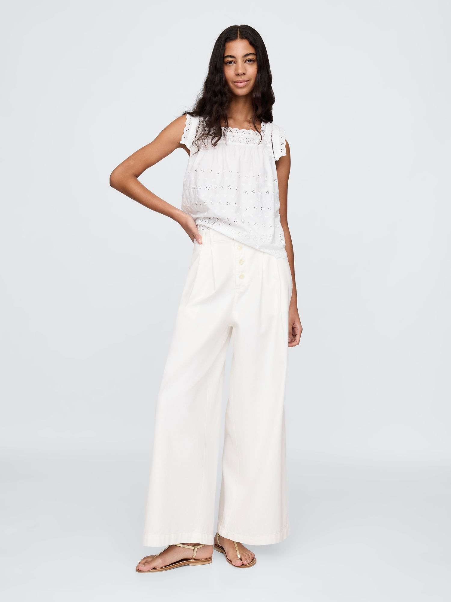 Gap × DÔEN High Rise Pileli Pantolon product image