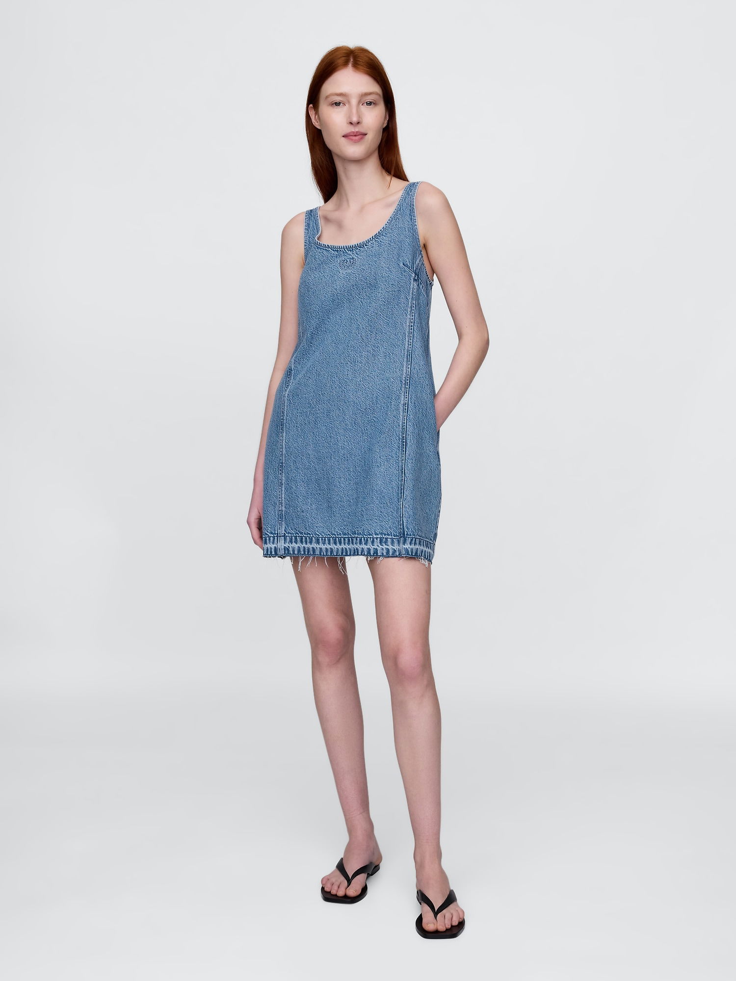 UltraSoft Denim Logo Mini Elbise product image